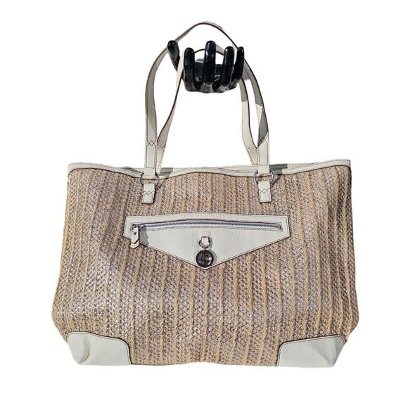 NWT - Juicy Couture 'Palm Spring Dorrit' Straw Tote Bag - Picture 1 of 6
